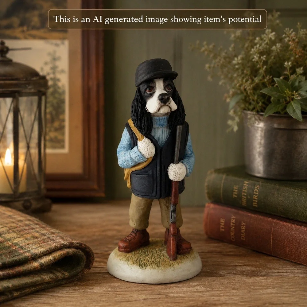 Robert Harrop Country Companions Spaniel Shooting Dog Figurine RH91